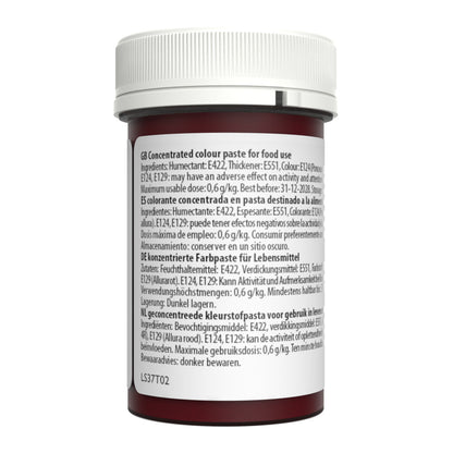Speisefarben-Paste Sugarflair Christmas Red 25g