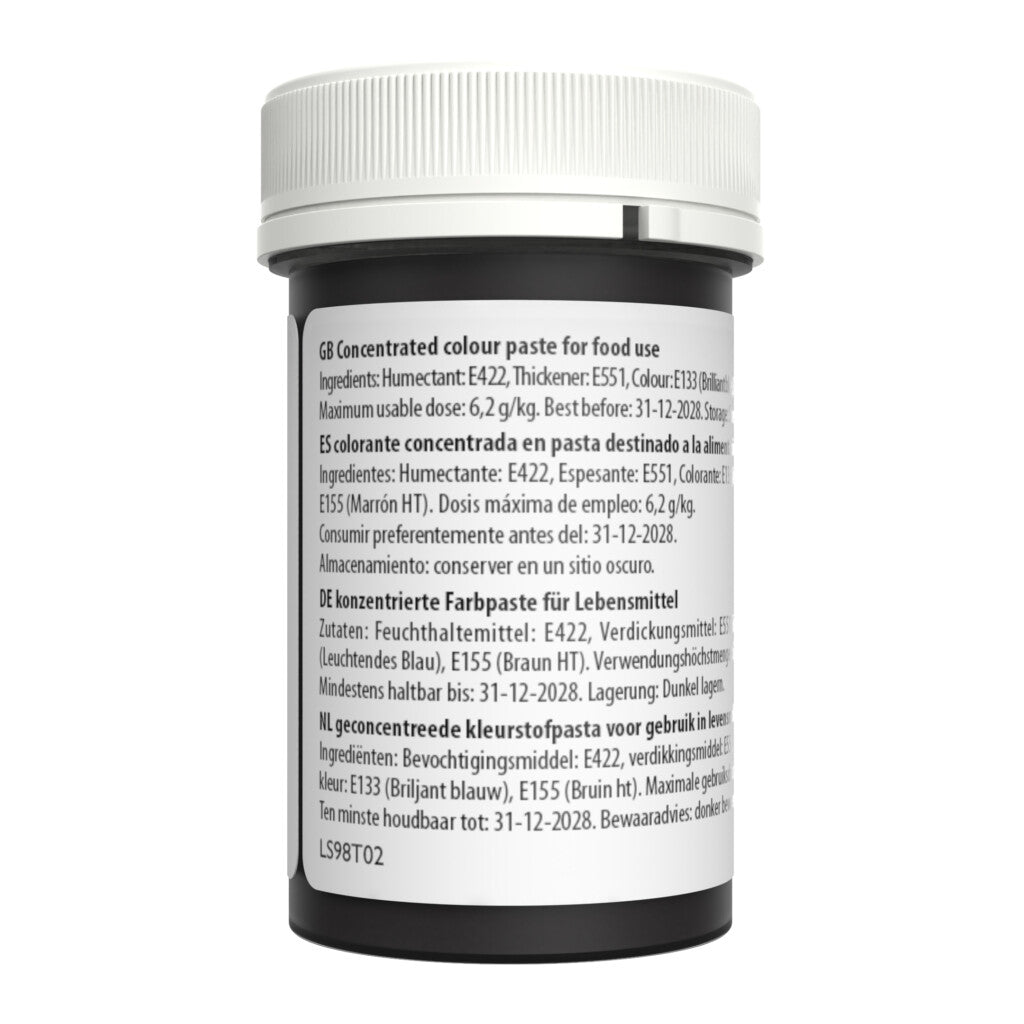 Speisefarben-Paste Sugarflair - Dark Brown 25g