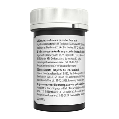 Speisefarben-Paste Sugarflair - Dark Brown 25g