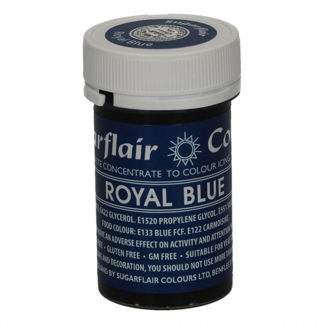 Speisefarben-Paste Sugarflair Royal Blue 25g – Bild 1