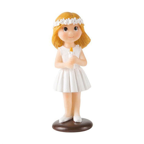 Tortenfigur Kommunion Konfirmation - Mädchen mit Kerze