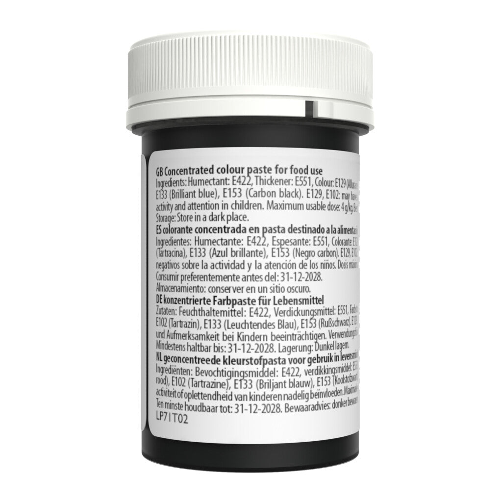 Speisefarben-Paste Sugarflair - Midnight Black 25g