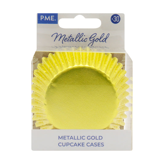 PME - Backförmchen - Metallic Gold - 30 Stk – Bild 1