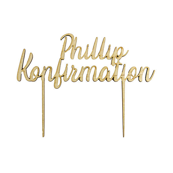 CakeTopper - Konfirmation Name