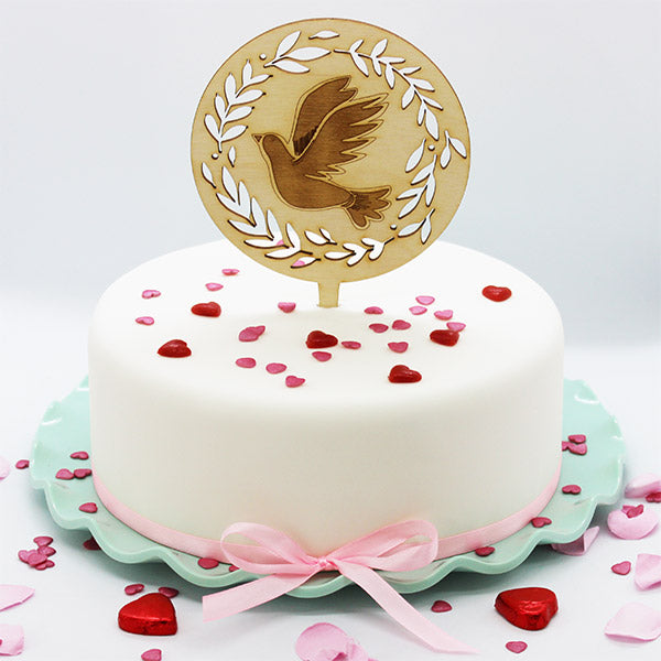 CakeTopper - Taube mit Ähren – Bild 2