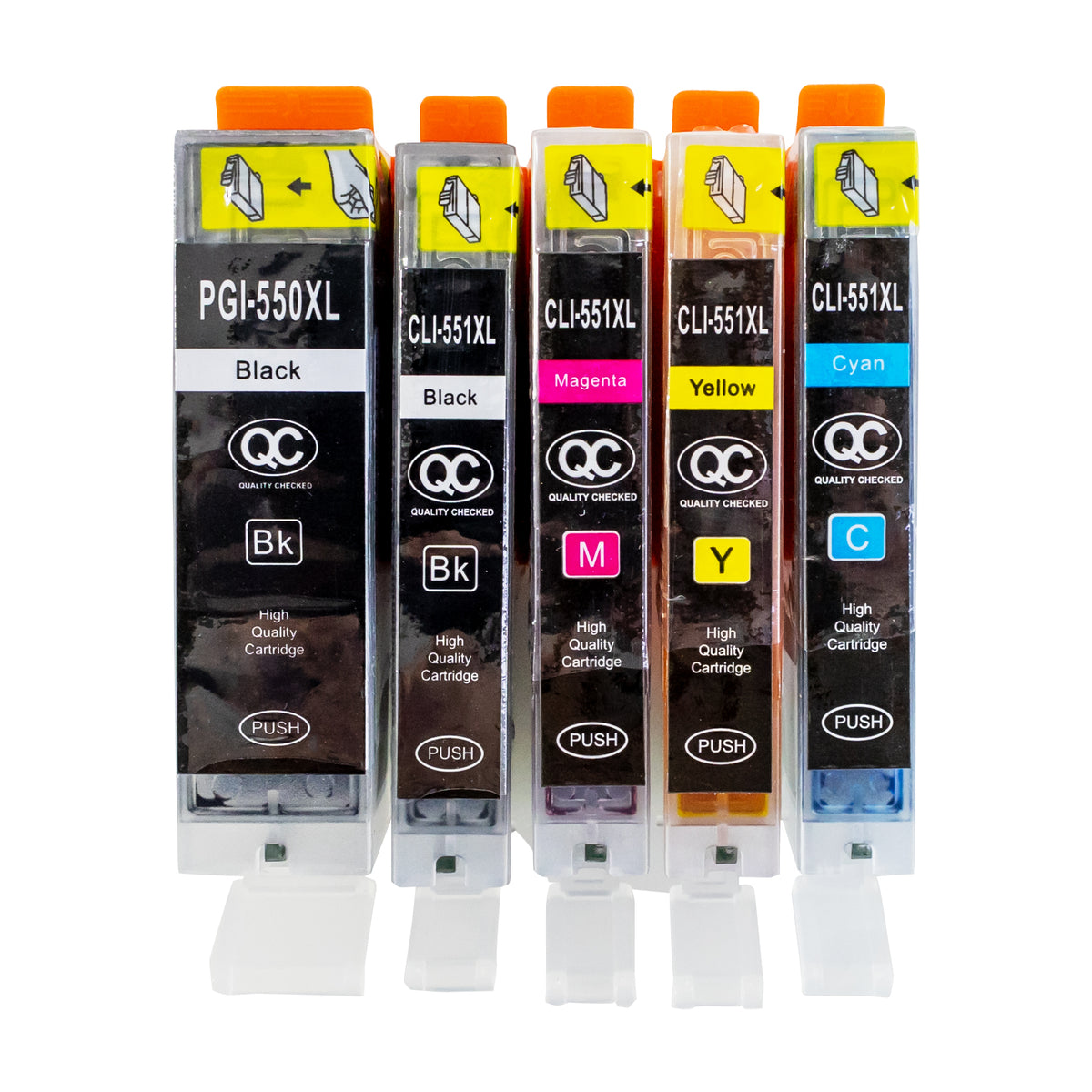 Canon Lebensmittelpatronen Set CLI-551-CMYK / PGI-550B – Bild 1