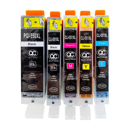 Canon Lebensmittelpatronen Set CLI-551-CMYK / PGI-550B – Bild 1