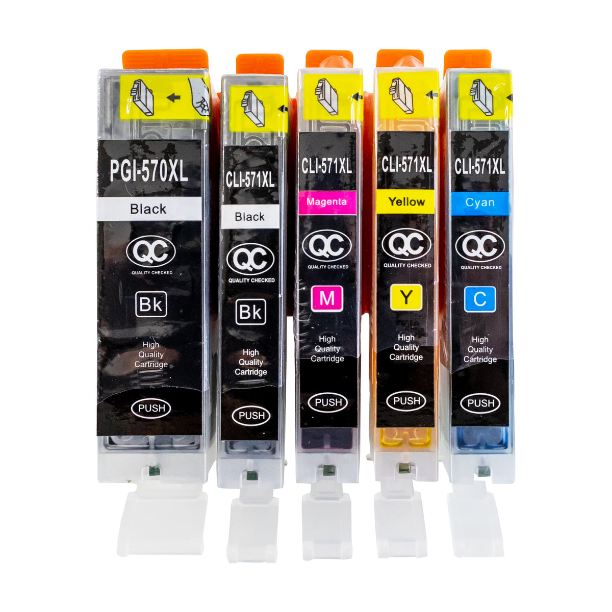 Lebensmittelpatronen Set CLI-571-CMYK / PGI-570B – Bild 1