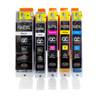 Lebensmittelpatronen Set CLI-571-CMYK / PGI-570B – Bild 1