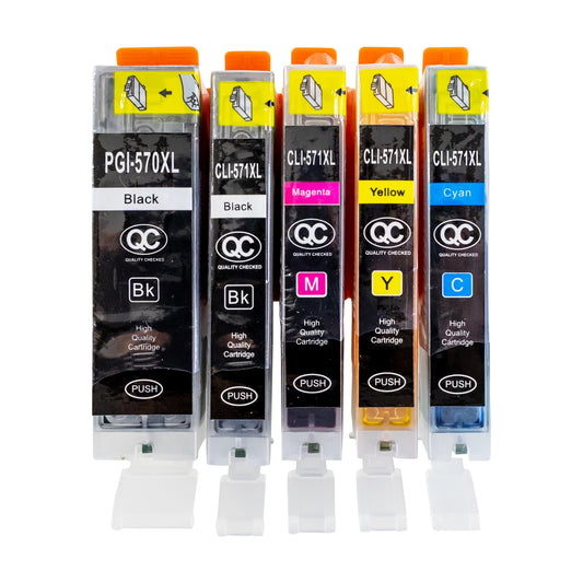 Lebensmittelpatronen Set CLI-571-CMYK / PGI-570B – Bild 1