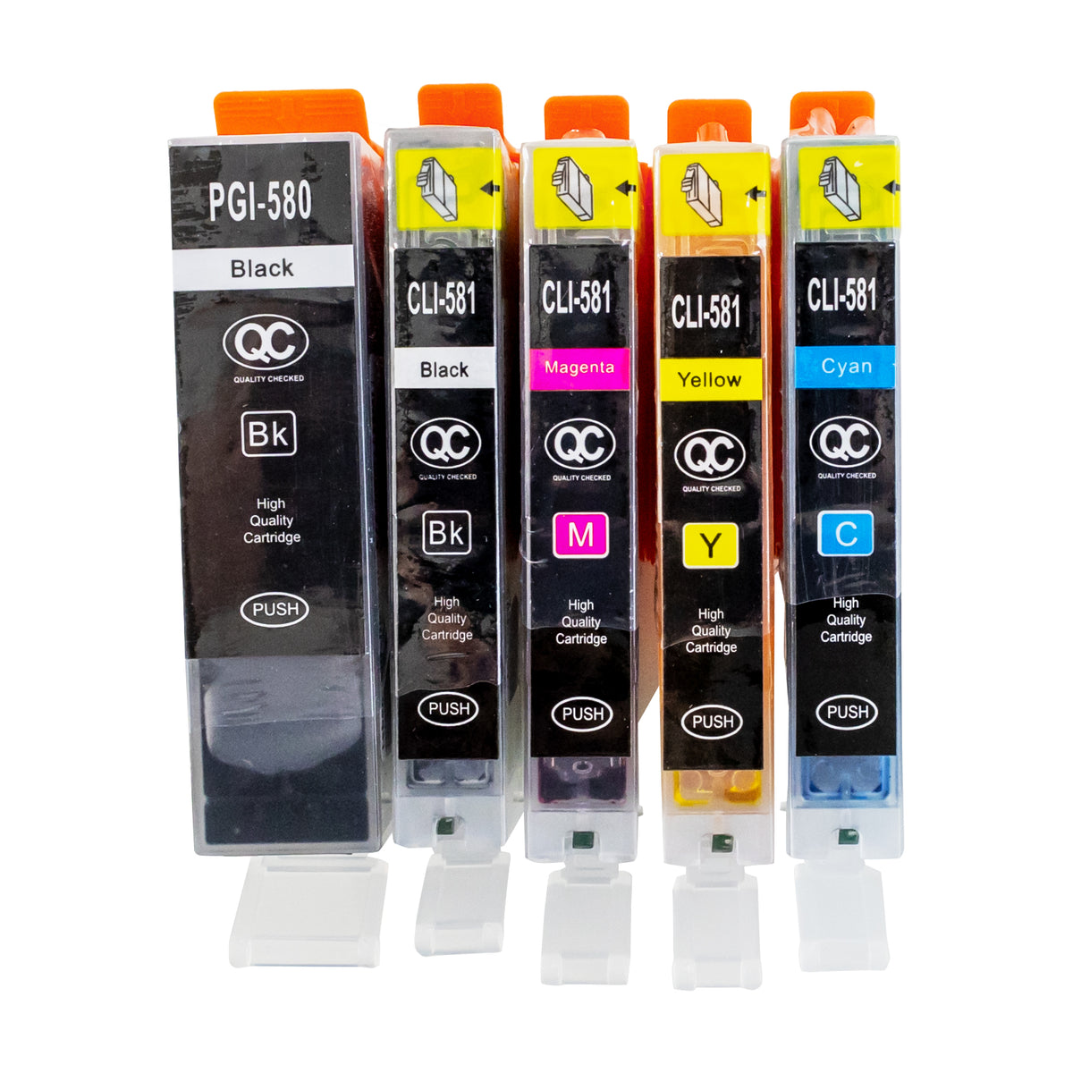 Canon Lebensmittelpatronen Set CLI-581-CMYK / PGI-580B – Bild 1