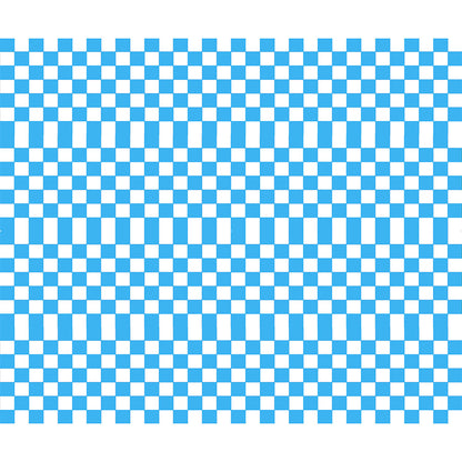Tortenband weiß - blau- kariert