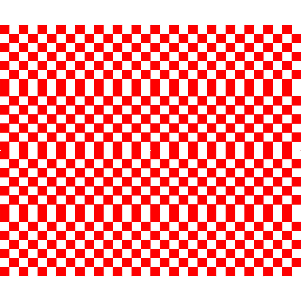Tortenband weiß - rot- kariert