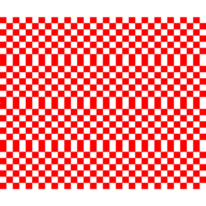 Tortenband weiß - rot- kariert