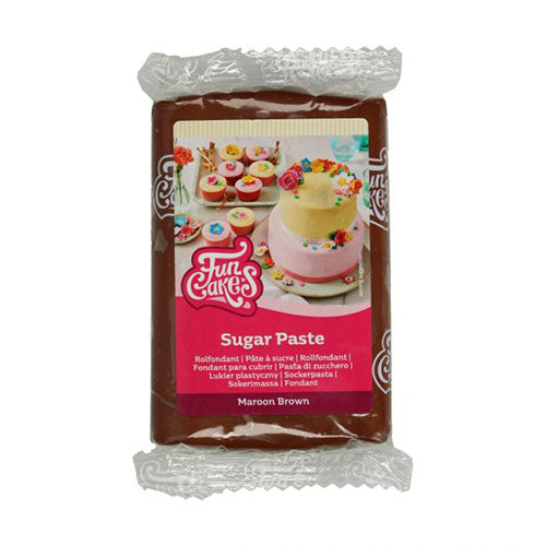 FunCakes Fondant Maroon Braun Kastanienbraun 250g Packung