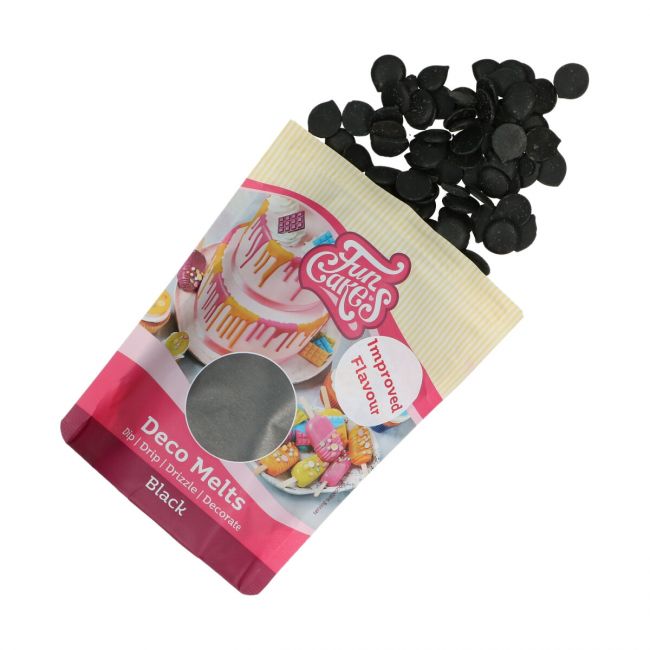 FunCakes Deco Melts -Schwarz- 250g – Bild 2