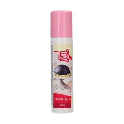 FunCakes essbares Metallic Spray schwarz