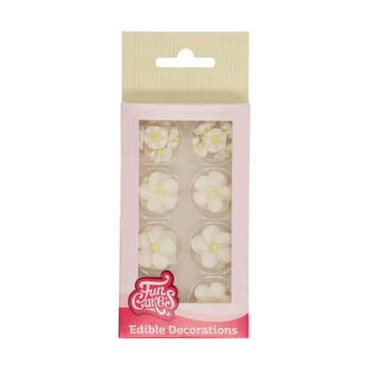 FunCakes Zucker Dekorationen Blüte Mix weiß gelb – Bild 1