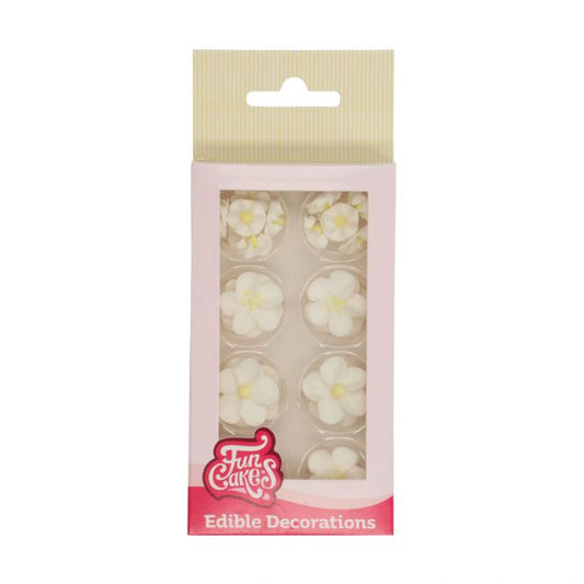 FunCakes Zucker Dekorationen Blüte Mix weiß gelb – Bild 1