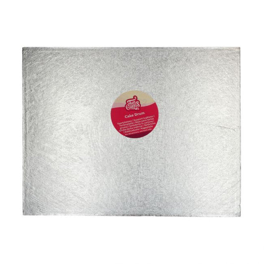 Tortenplatte Silber rechteckig 35,5 x 45,5cm - 1cm stark – Bild 1