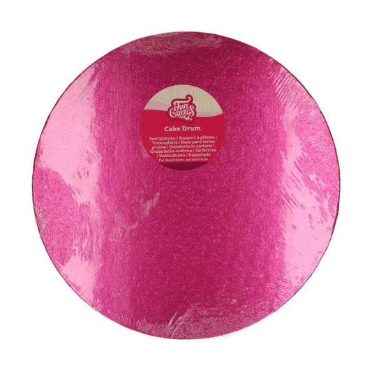 Cake Drum - Tortenplatte - Rund 35,5 Cerise