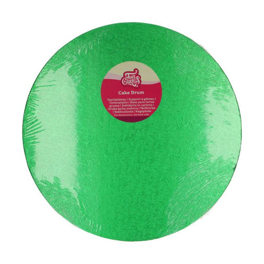 Cake Drum - Tortenplatte - Rund 35,5 cm Grün