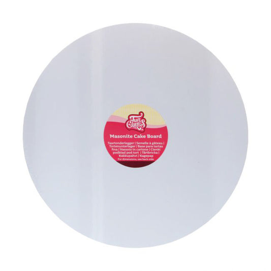 FunCakes Tortenplatte Masonite Rund 30cm - Weiß