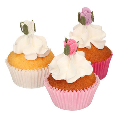 FunCakes - Zuckerdekoration - Kleine Rosen mit Blättern – Bild 2