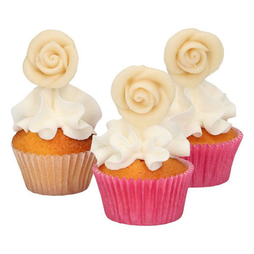 FunCakes - Zucker Dekorationen - Weiße Rosen – Bild 3