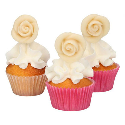 FunCakes - Zucker Dekorationen - Weiße Rosen – Bild 3