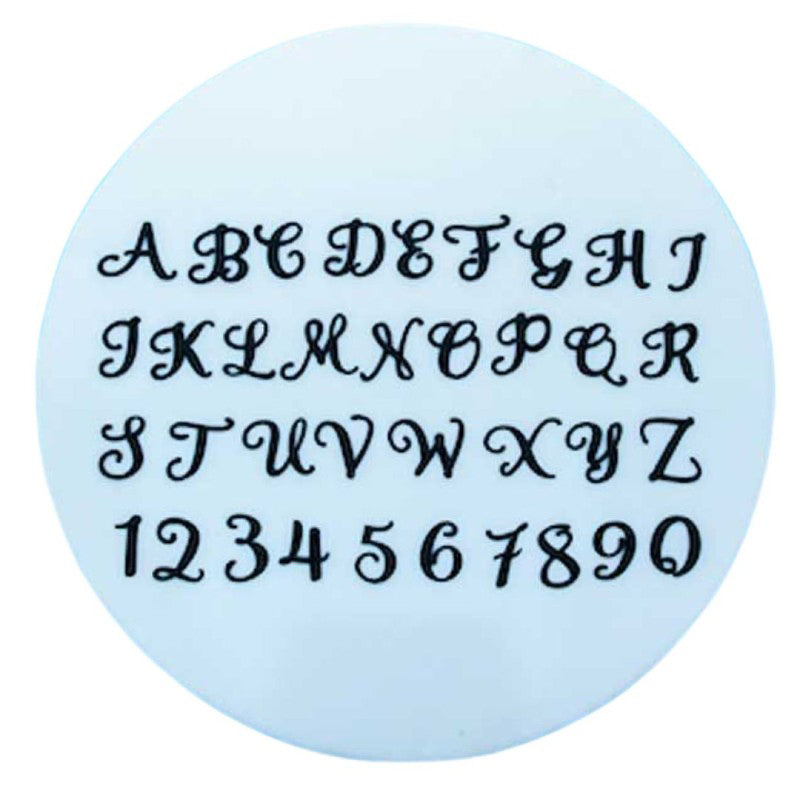 Buchstabenausstecher Swirly Großbuchstaben und Zahlen geschwungen