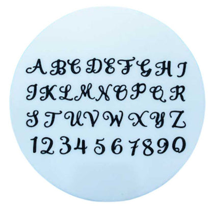 Buchstabenausstecher Swirly Großbuchstaben und Zahlen geschwungen