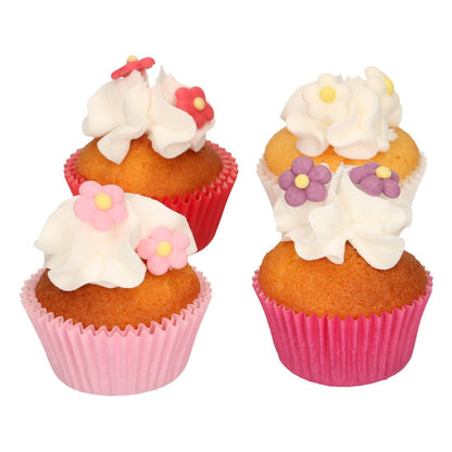 FunCakes Zucker Dekorationen Blümchen auf CupCakes