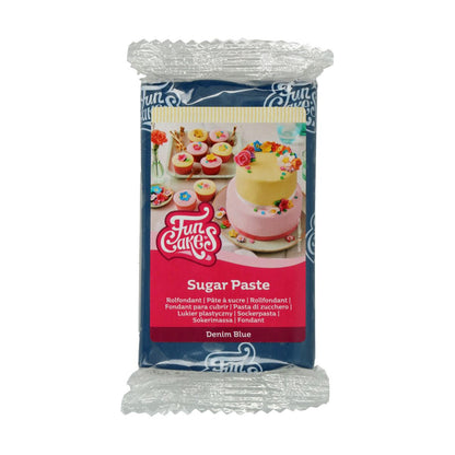 FunCakes Fondant Denim Blue Blau 250g  Packung