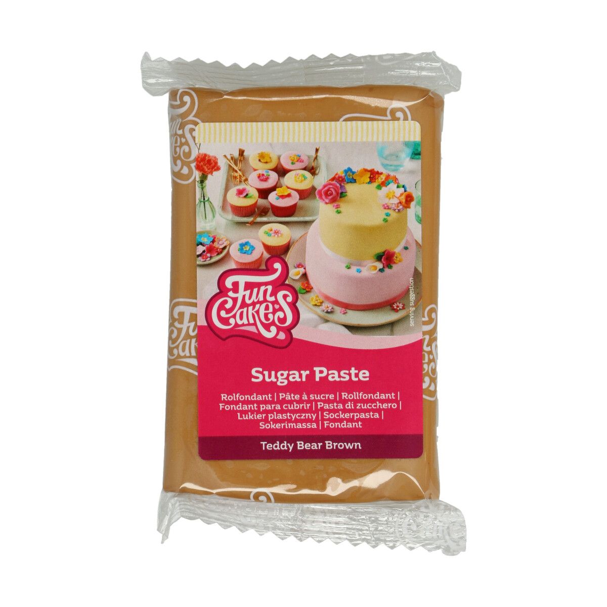 FunCakes Fondant Teddybär braun 250g Packung