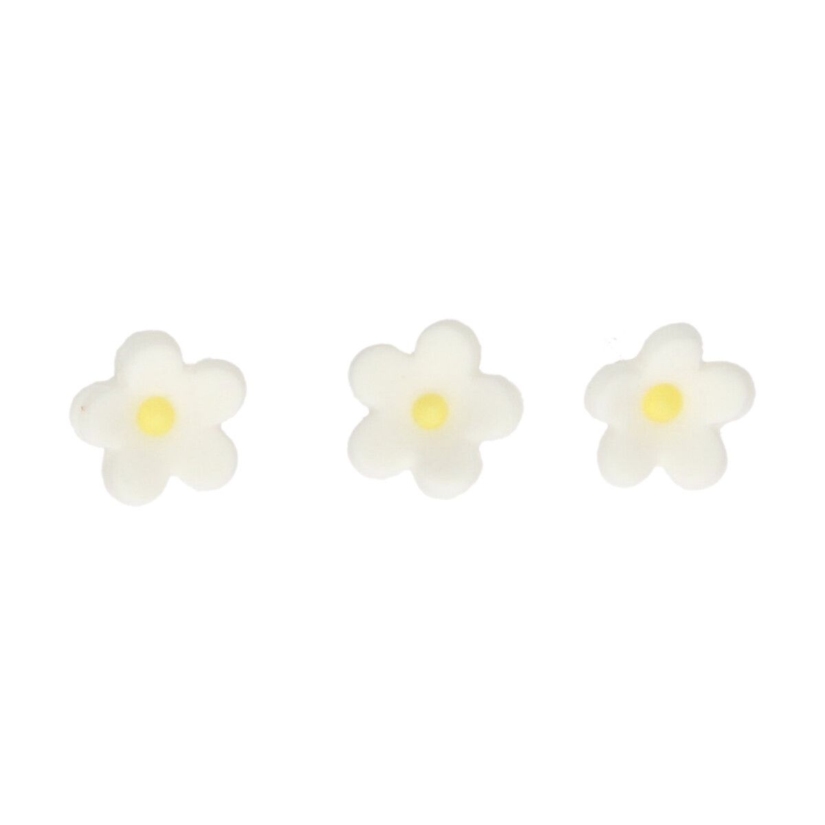 Weisse Blüten FunCakes 3 Stück