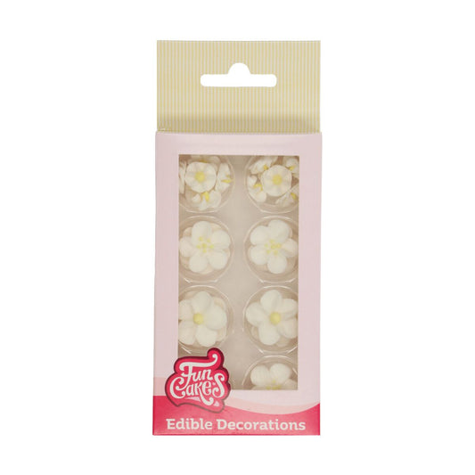 FunCakes Zuckerdekorationen Blüte Mix weiß/gelb Packung
