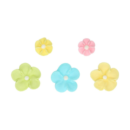 Zucker Dekorationen Blossom Mix Pastell  5 Blüten groß und klein