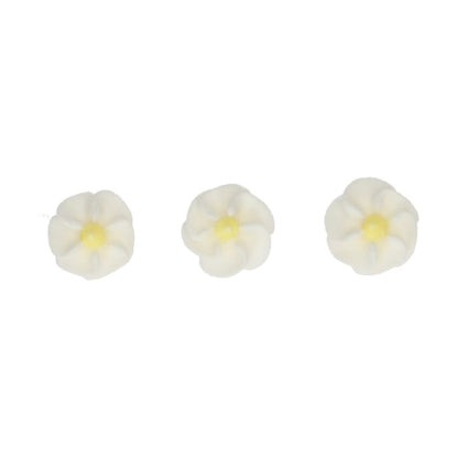 Zucker Dekorationen Mini Blumen Weiß 3 Stück