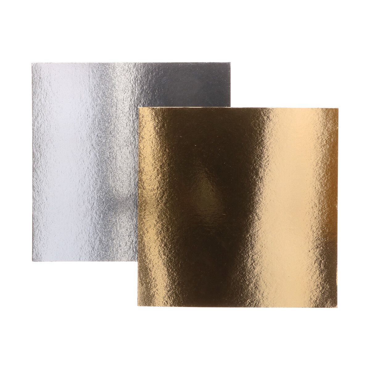 Tortenplatte quadratisch 20 x 20cm 1mm stark gold/silber 3 Stück – Bild 3