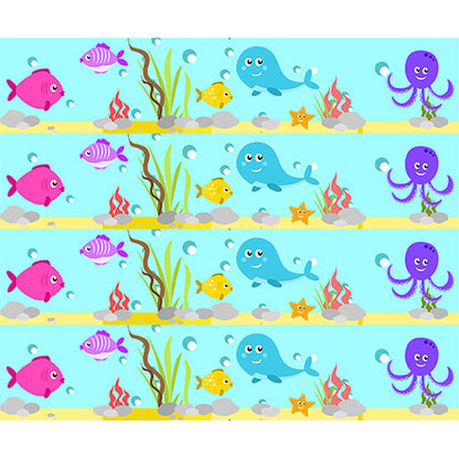 Tortenband Fische essbar - 4 Stück á 24cm x 5cm – Bild 2