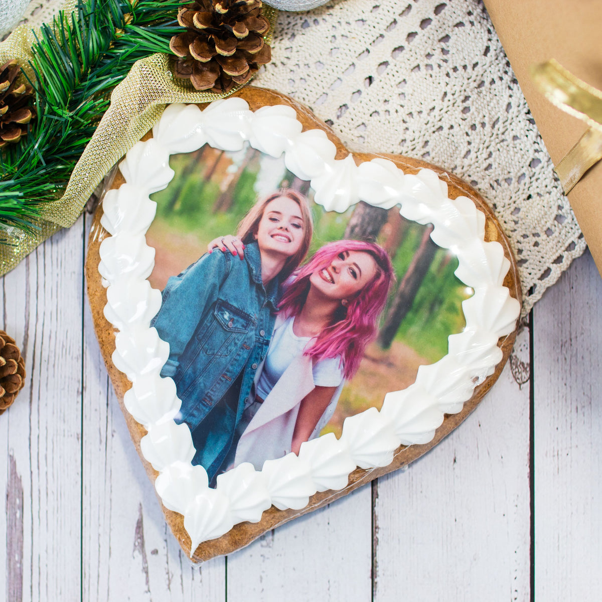 Foto-Lebkuchenherz Maxi – Bild 2