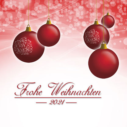 Fotolebkuchen - Motiv Rote Kugeln – Bild 2