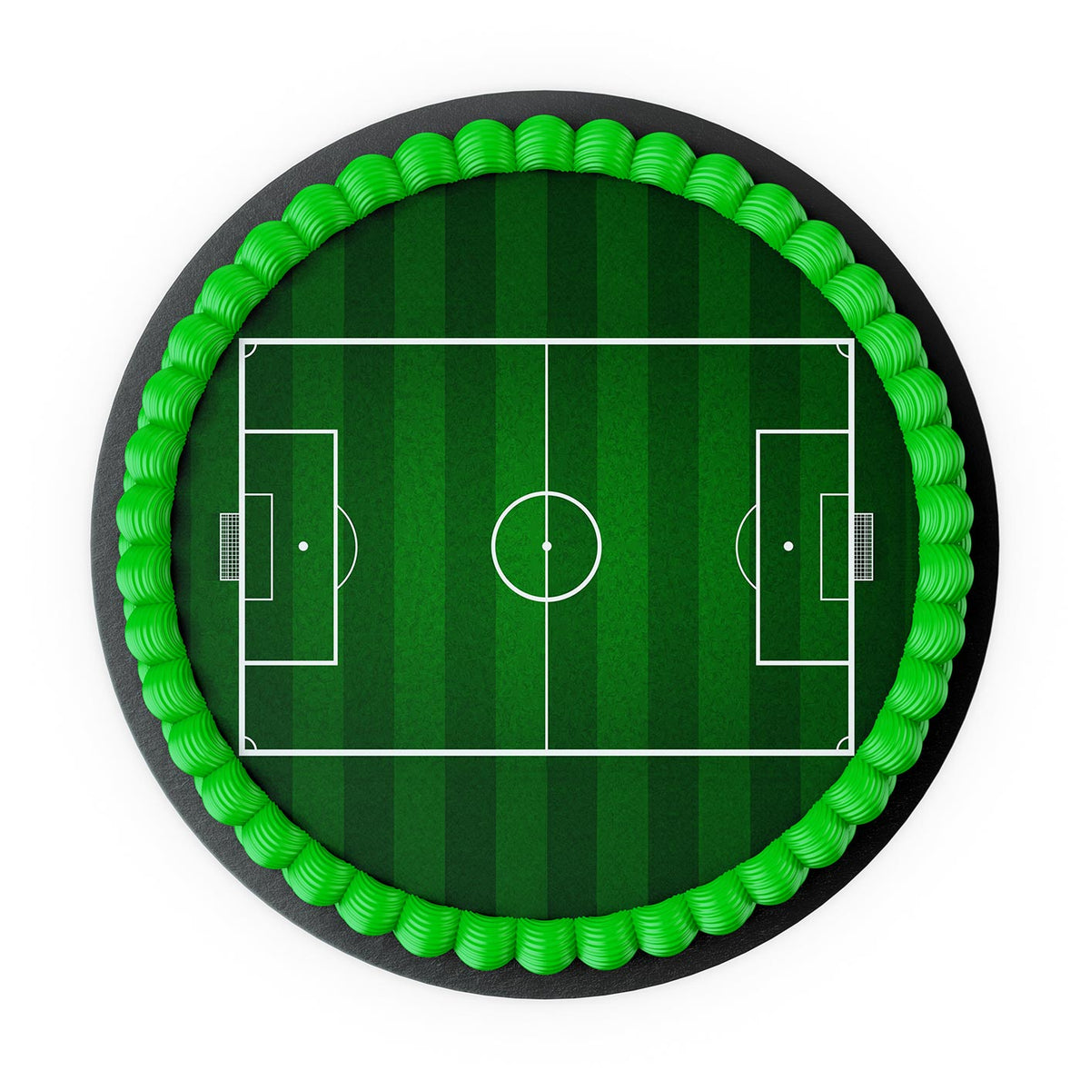 Tortenbild Fußballfeld Rund – Bild 2