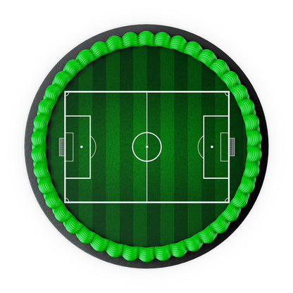Tortenbild Fußballfeld Rund – Bild 2