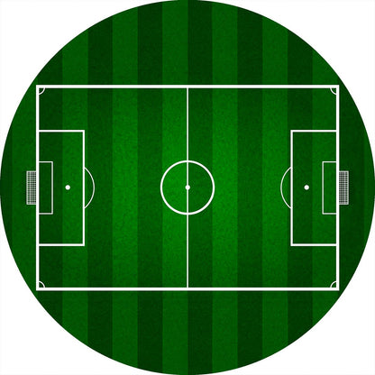 Tortenbild Fußballfeld Rund – Bild 1