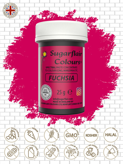 Speisefarben-Paste Sugarflair - Fuchsia 25g