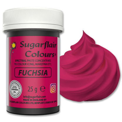 Speisefarben-Paste Sugarflair - Fuchsia 25g