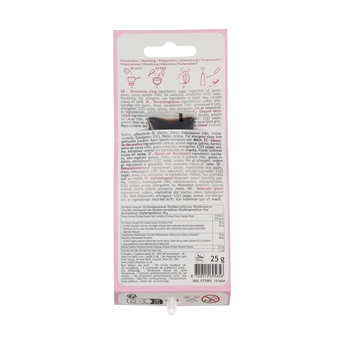 FunCakes Schoko Schreiber Dark Choco – Bild 3
