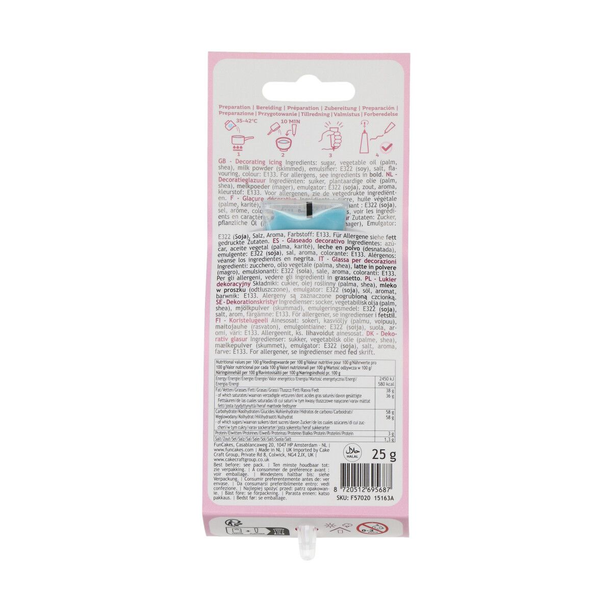 FunCakes Schoko Schreiber Sky Blue – Bild 3